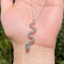 Load image into Gallery viewer, Mini Vipera Pendant ๐ Labradorite in .925 Sterling Silver ๐