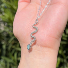 Load image into Gallery viewer, Mini Vipera Pendant ๐ Labradorite in .925 Sterling Silver ๐
