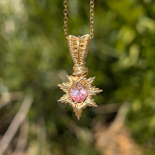 Load image into Gallery viewer, Pink Sapphire Sol Pendant ✵