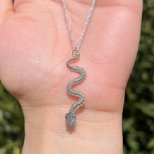 Load image into Gallery viewer, Mini Vipera Pendant ๐ Labradorite in .925 Sterling Silver ๐