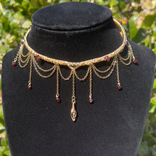 Load image into Gallery viewer, Astraea Choker in Garnet ✵ Ready to Ship ✵