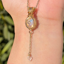Load image into Gallery viewer, Avatea in Rainbow Moonstone Mini Pendant ✵