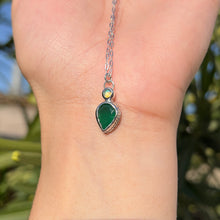 Load image into Gallery viewer, Opal & Green Onyx Pendant 𓆙