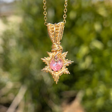 Load image into Gallery viewer, Pink Sapphire Sol Pendant ✵