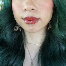Load image into Gallery viewer, Dangly Single Serpent Pierceless Lip Cuff 𓆙