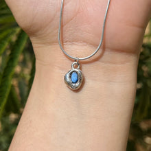 Load image into Gallery viewer, Blue Sapphire Pendant .925 Sterling Silver 𓆙 Ready to Ship 𓆙