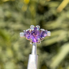 Load image into Gallery viewer, The Orna Trio Ring in Amethyst ✵ sz. 7.5 Ready to Ship ✵
