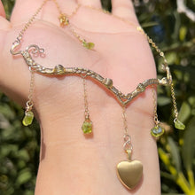 Load image into Gallery viewer, The Eternal Astraea Lovers Locket in Peridot 14K Yellow Gold ✵