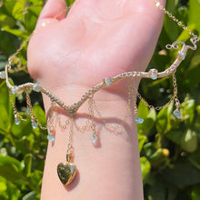 Load image into Gallery viewer, The Eternal Astraea Lovers Locket in Blue Apatite 14K Yellow Gold ✵