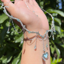 Load image into Gallery viewer, Astraea Lovers Locket in Blue Apatite .925 Sterling Silver ✵