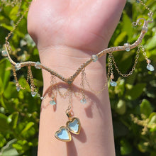 Load image into Gallery viewer, The Eternal Astraea Lovers Locket in Blue Apatite 14K Yellow Gold ✵