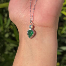 Load and play video in Gallery viewer, Opal & Green Onyx Pendant 𓆙