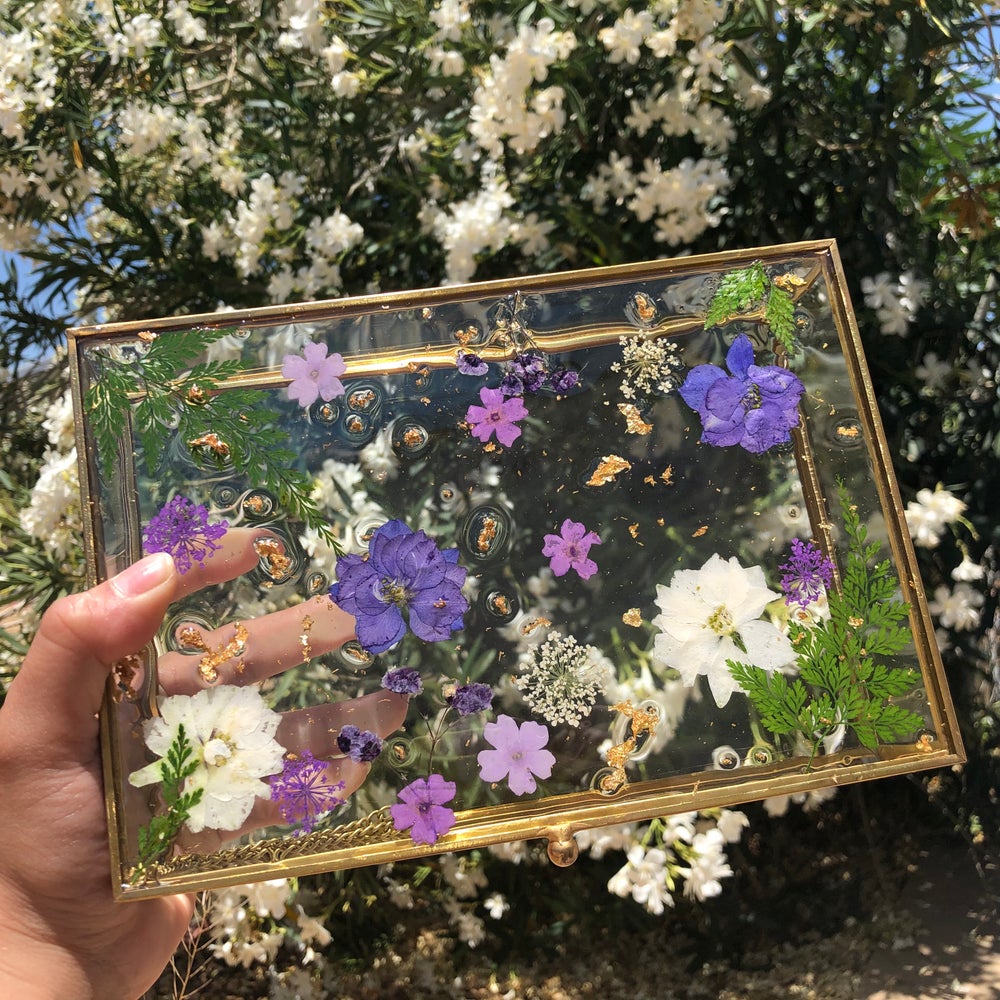 Passionately Purple ♡ Floral Jewelry/Keepsake Box ♡ HardlyMentionable