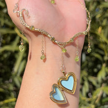 Load image into Gallery viewer, Astraea Lovers Locket Peridot 14KGF ✵