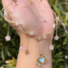 Load image into Gallery viewer, Astraea Lovers Locket Rose Quartz 14KGF ✵