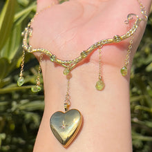 Load image into Gallery viewer, Astraea Lovers Locket Peridot 14KGF ✵