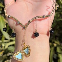 Load image into Gallery viewer, Astraea Lovers Locket Black Onyx 14KGF ✵ READY TO SHIP ✵