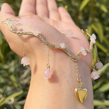 Load image into Gallery viewer, Astraea Lovers Locket Rose Quartz 14KGF ✵