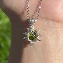 Load image into Gallery viewer, Burning Sol Pendant ✵ Peridot ✵
