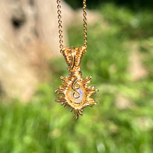 Load image into Gallery viewer, Burning Sol Pendant ✵ Ethiopian Welo Opal ✵
