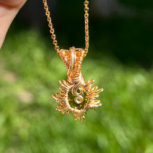 Load image into Gallery viewer, Burning Sol Pendant ✵ Peridot ✵

