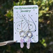 Load image into Gallery viewer, Wisteria Crystal Dangly Earrings ♡
