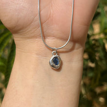 Load image into Gallery viewer, Blue Sapphire Pendant .925 Sterling Silver 𓆙 Ready to Ship  𓆙
