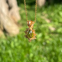 Load image into Gallery viewer, Burning Sol Pendant ✵ Peridot ✵
