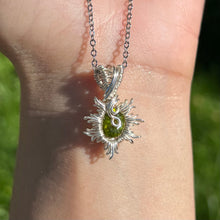 Load image into Gallery viewer, Burning Sol Pendant ✵ Peridot ✵
