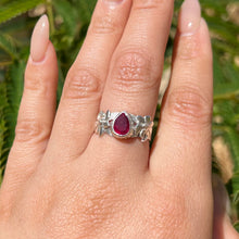 Load image into Gallery viewer, The Scarlet Lily Ring .925 Sterling Silver Size 7 ✵ Ready to Ship ✵
