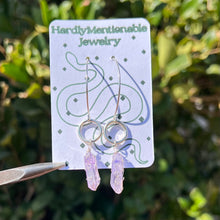 Load image into Gallery viewer, Wisteria Crystal Dangly Earrings ♡
