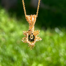 Load image into Gallery viewer, Burning Sol Pendant ✵ Green Amethyst ✵
