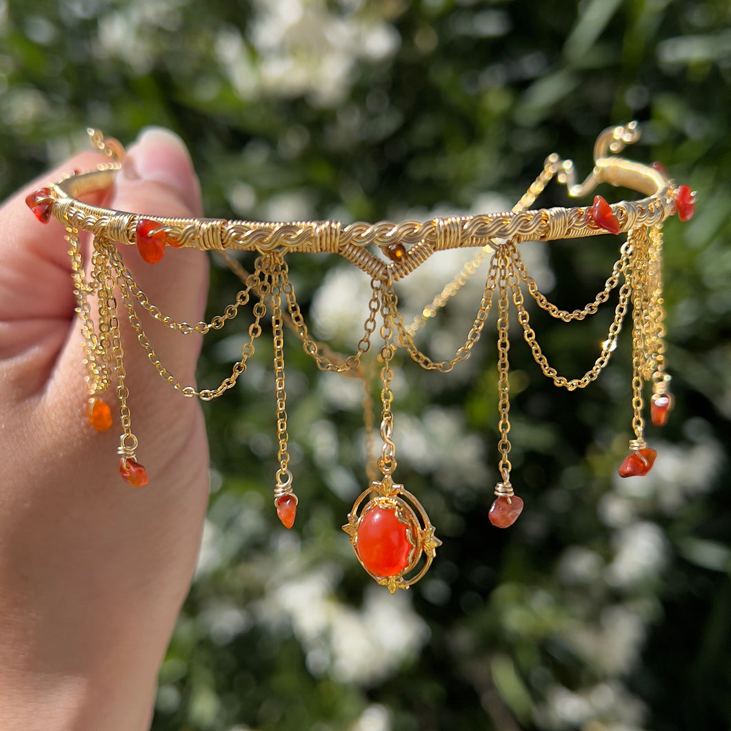 Astraea Choker in Carnelian ✵