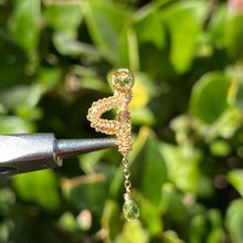 Load image into Gallery viewer, Dangly Vipera Pierceless Nose Cuff in Peridot 𓆙 Ready to Ship 𓆙
