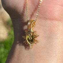 Load image into Gallery viewer, Burning Sol Pendant ✵ Peridot ✵
