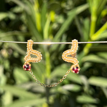 Load image into Gallery viewer, Vipera Pierceless Nose Cuff Chain Duo 𓆙
