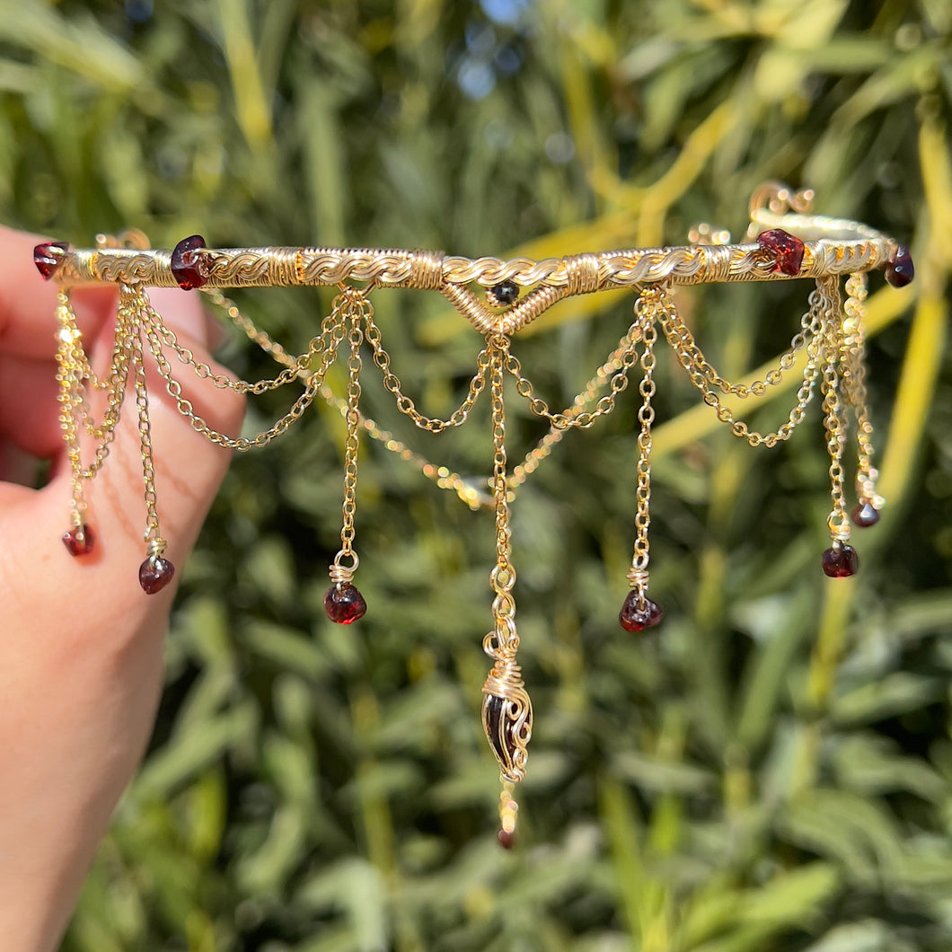 Astraea Choker in Garnet ✵ Ready to Ship ✵