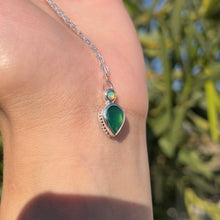 Load image into Gallery viewer, Opal &amp; Green Onyx Pendant 𓆙
