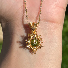 Load image into Gallery viewer, Burning Sol Pendant ✵ Peridot ✵
