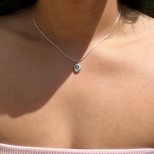 Load image into Gallery viewer, Blue Sapphire Pendant .925 Sterling Silver 𓆙 Ready to Ship  𓆙
