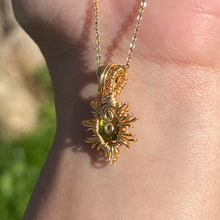 Load image into Gallery viewer, Burning Sol Pendant ✵ Peridot ✵
