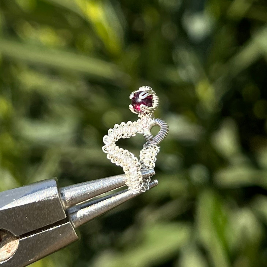 Vipera Pierceless Nose Cuff in Garnet 𓆙 Ready to Ship 𓆙