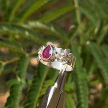 Load image into Gallery viewer, The Scarlet Lily Ring .925 Sterling Silver Size 7 ✵ Ready to Ship ✵

