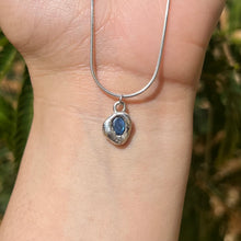Load image into Gallery viewer, Blue Sapphire Pendant .925 Sterling Silver 𓆙 Ready to Ship  𓆙
