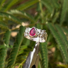 Load image into Gallery viewer, The Scarlet Lily Ring .925 Sterling Silver Size 7 ✵ Ready to Ship ✵
