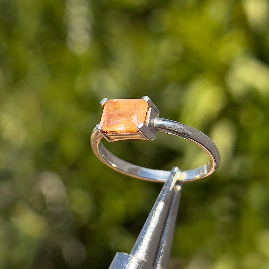 Rutile Quartz Blush Ring Sz. 7 ✵