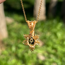 Load image into Gallery viewer, Burning Sol Pendant ✵ Green Amethyst ✵
