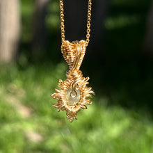 Load image into Gallery viewer, Burning Sol Pendant ✵ Prehnite ✵
