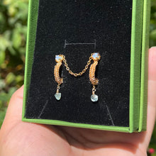 Load image into Gallery viewer, Dangly Pierceless Nose Cuff Chain Duo ♡
