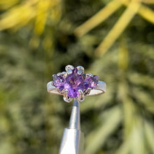 Load image into Gallery viewer, The Orna Trio Ring in Amethyst ✵ sz. 7.5 Ready to Ship ✵
